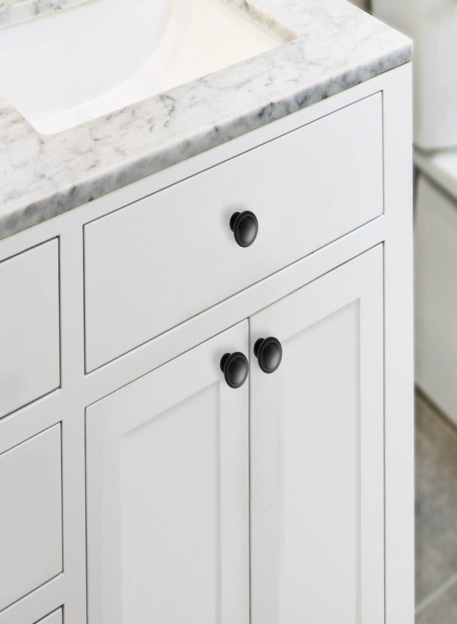 JOY DECOR 20 Pack Kitchen Cabinet Knobs Solid Drawer Knobs Dresser Knobs 1-1/4 Inch Drawer Pulls Matte Black Cabinet Hardware for Dresser Drawers - Image 3